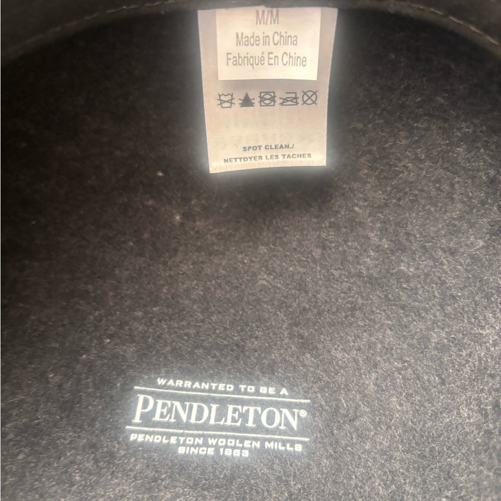 Pendleton Classic Black Wool Hat - image 4